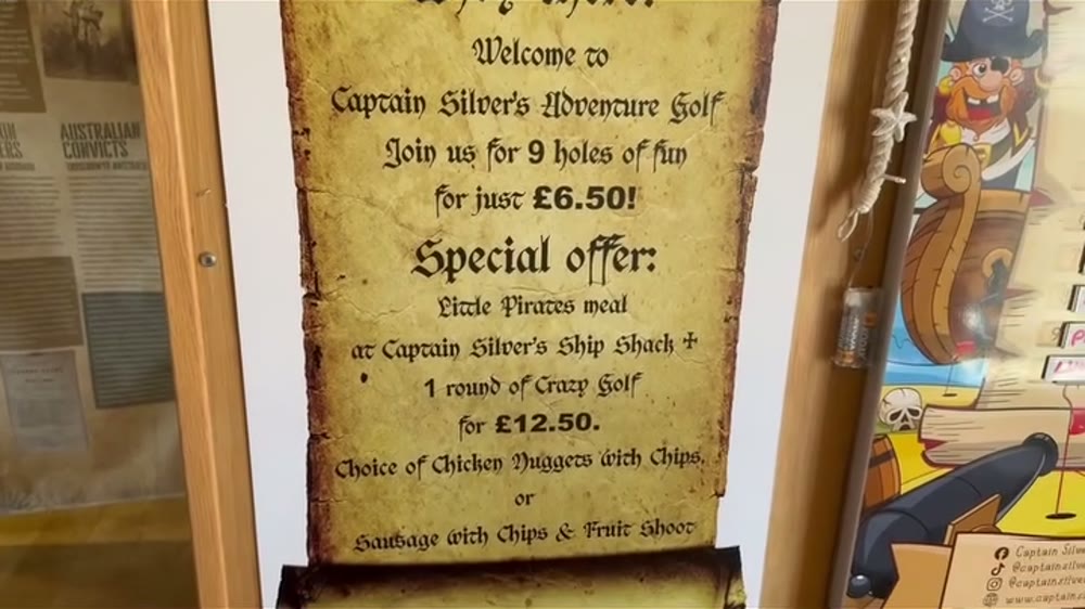 West Wales' Only Indoor Adventure Golf: £6.50 at Captain Silver's